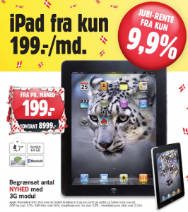 Leasys iPad reklame